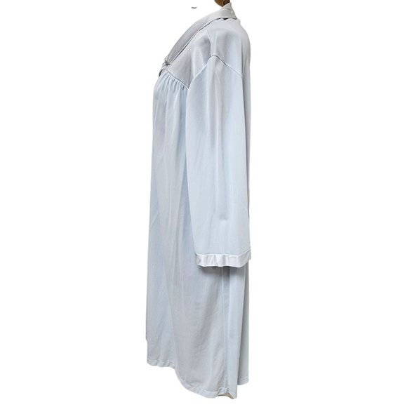 Vintage Vanity Fair House Coat Womens Large Silky Satin Button Front Robe - Picture 6 of 7